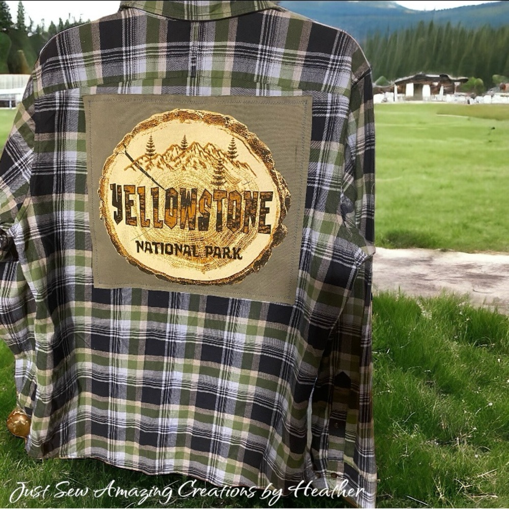 Upcycled men’s flannel!